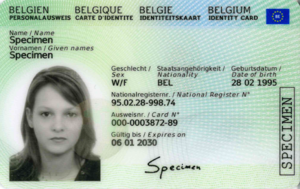 Buy Belgian Identity card